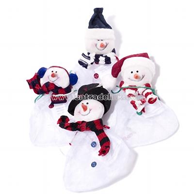 Snowman Drawstring Candy Bag