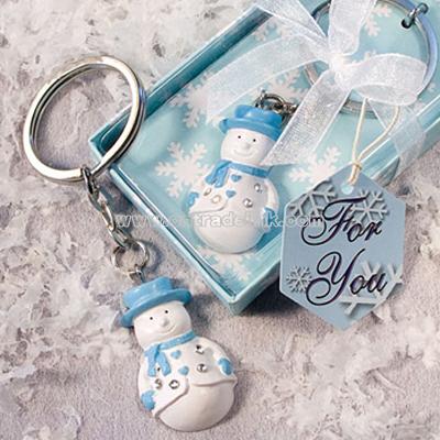 Snowman Key Chains Bridal Wedding Favors