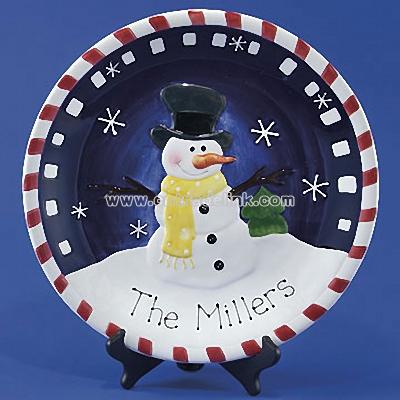 Snowman Platter