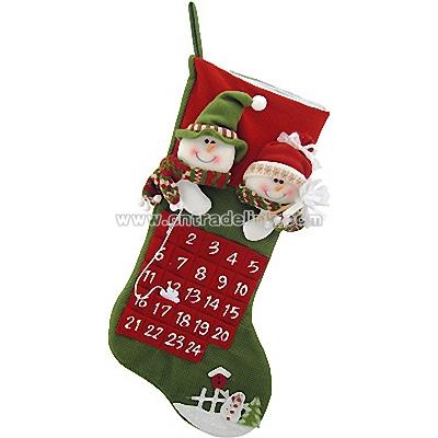 Snowmen Stocking Advent Calendar