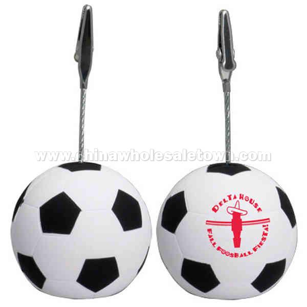 Soccer Ball Shape Stress Reliever Memo Holder