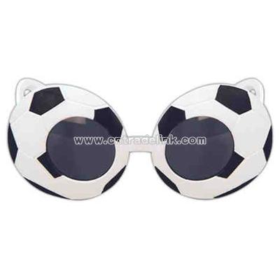 Soccer ball shaped sunglasses