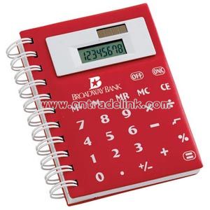 Soft Touch Notebook With Calculator