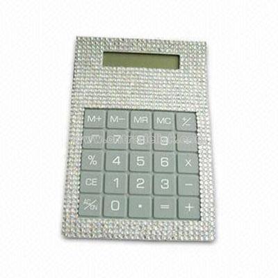 Solar Calculator with Rhinestone
