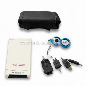 Solar Charger With LED Flashlight