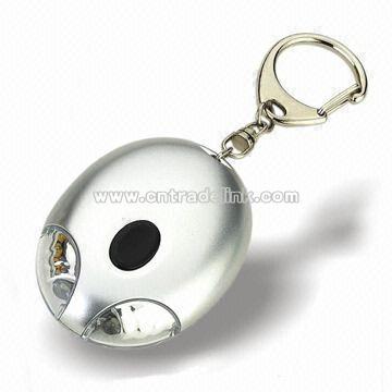 Solar Energy LED Flashlight with Keychain