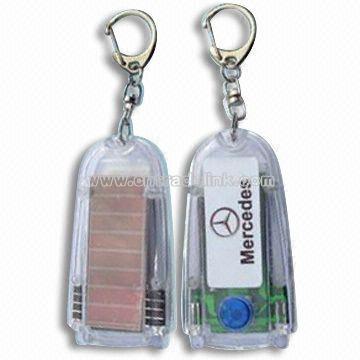 Solar Flashlight With Keychain