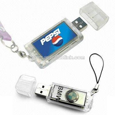 Solar LCD Flashing USB Memory Drive