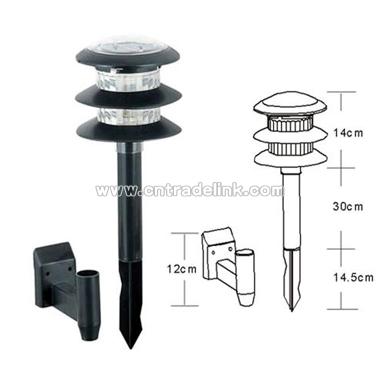 Solar LED Three-Layer Lamp for Garden