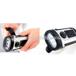 Solar LED Waterproof Flashlight