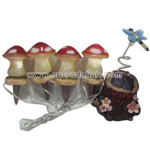 Solar Mushroom String Light