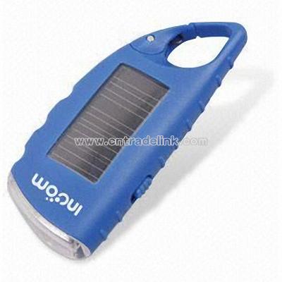Solar Power Carabiner Flashlight