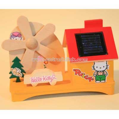 Solar Wooden Money Saving Music House