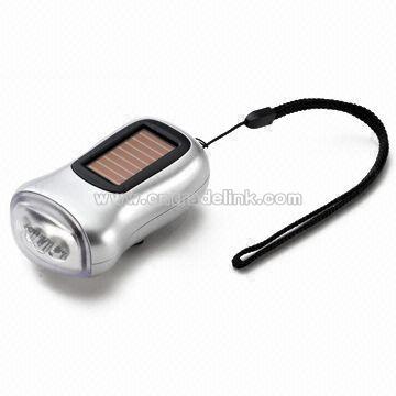 Solar-energy Dynamo LED Flashlight