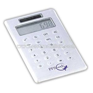 Solar powered aluminum calculator