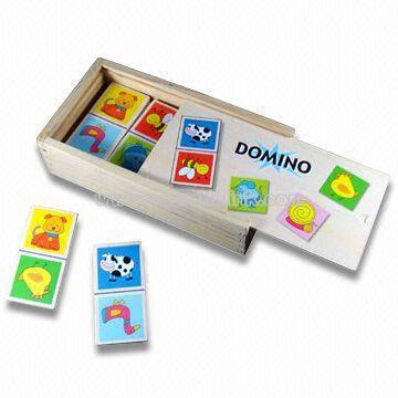 Solid Wood Domino Game Set