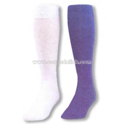 Solid color soccer or football tube sock