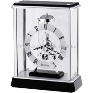Solid wood base clock
