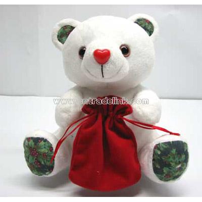 Sound Stuffed Christmas Bear
