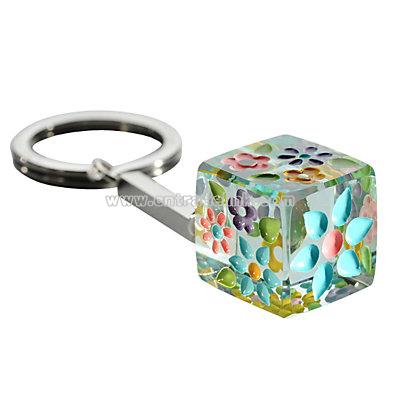 Spaceform Flower Keyring