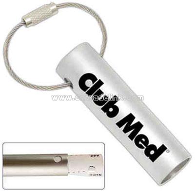 Specialty Matte Aluminum Metal Cylinder Luggage Tag