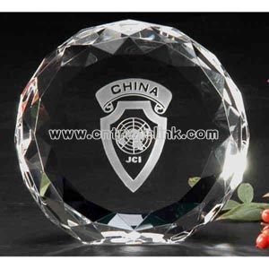 Sphere shape crystal award