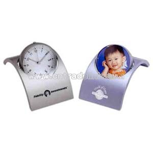 Spinning sphere clock & photo frame