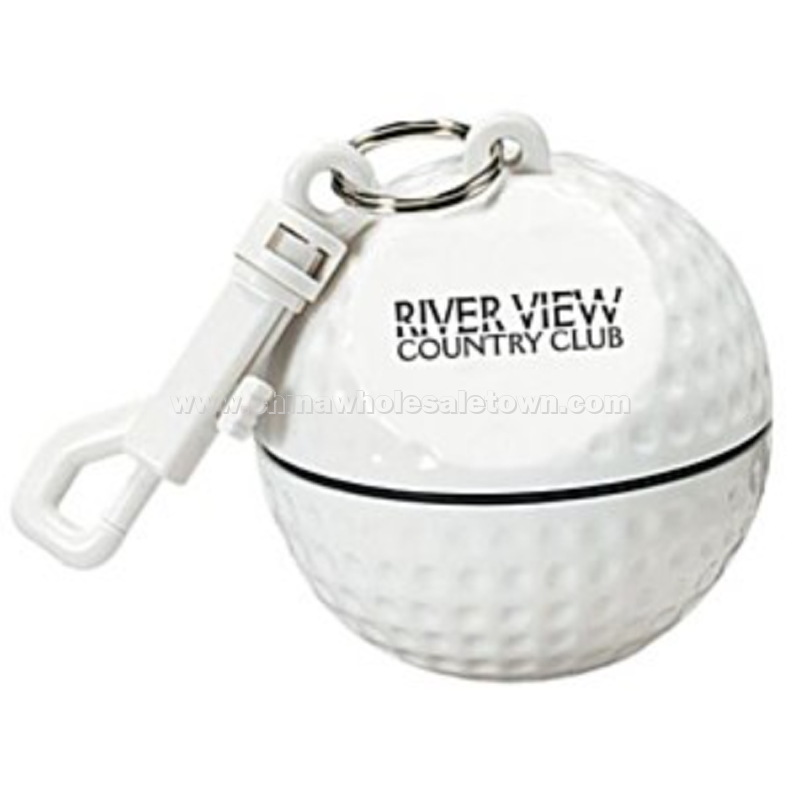 Sport Ball with Rain Poncho - Golf Ball