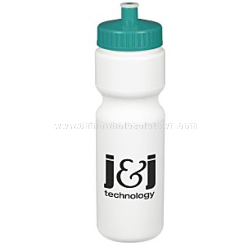 Sport Bottle with Push Pull Lid - 28 oz. - White