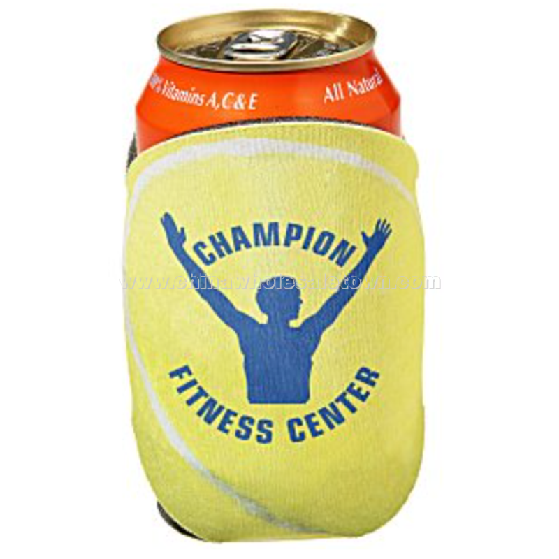 Sports Action Pocket Can Holder - Tennis Ball