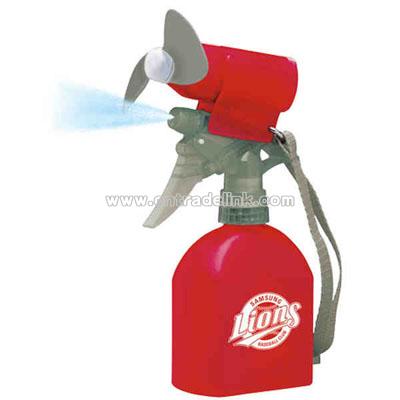 Spray mist fan bottle