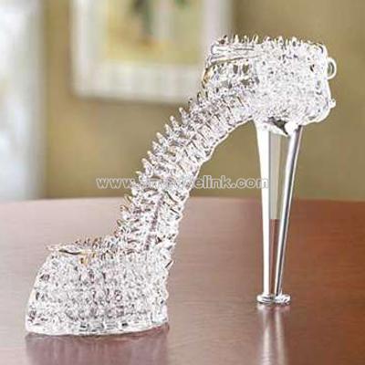 Spun Glass Gold-Plated Shoe