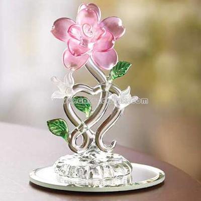 Spun-glass Rose And Doves
