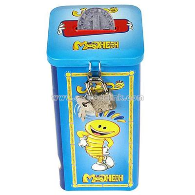 Square shape coin bank