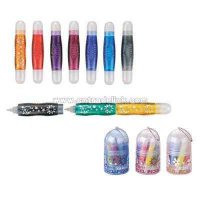 Stackable gel ink pen