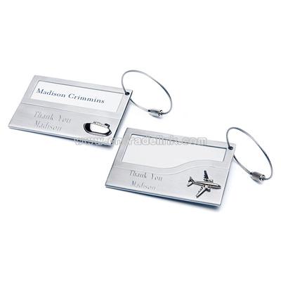 Stainless Iron Luggage Tags Set