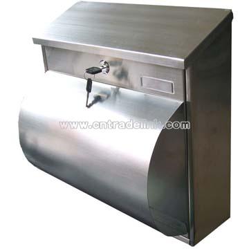 Stainless Mail Box With Hemicycle Holder