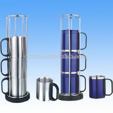 Stainless Steel Coffee Mug Set