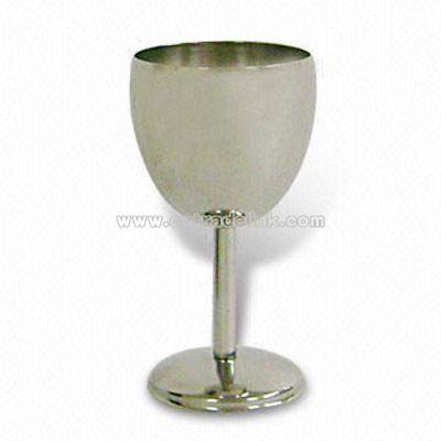 Stainless Steel Goblet Glasses