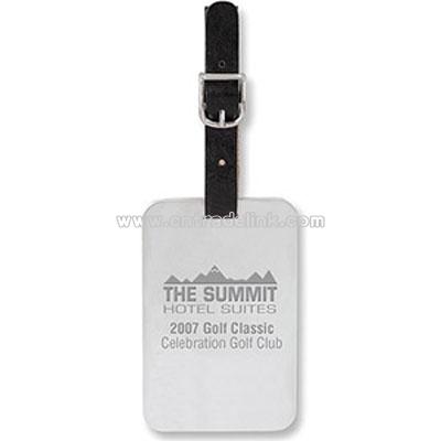 Stainless Steel Large Rectangle Bag Tag