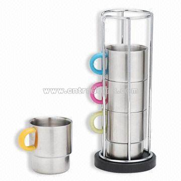 Stainless Steel Mug Set