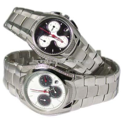 Stainless Steel Pair Watch