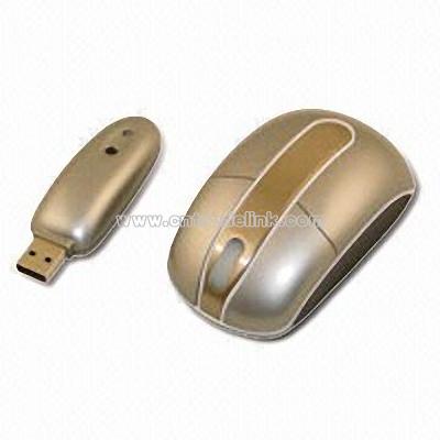 Stainless Steel Strip 3D Optical Wireless Mouse