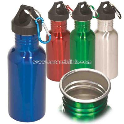 Stainless steel 17 ounce BPA-free water bottle