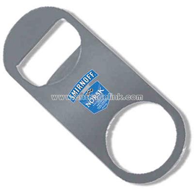 Stainless steel short neck bottle opener