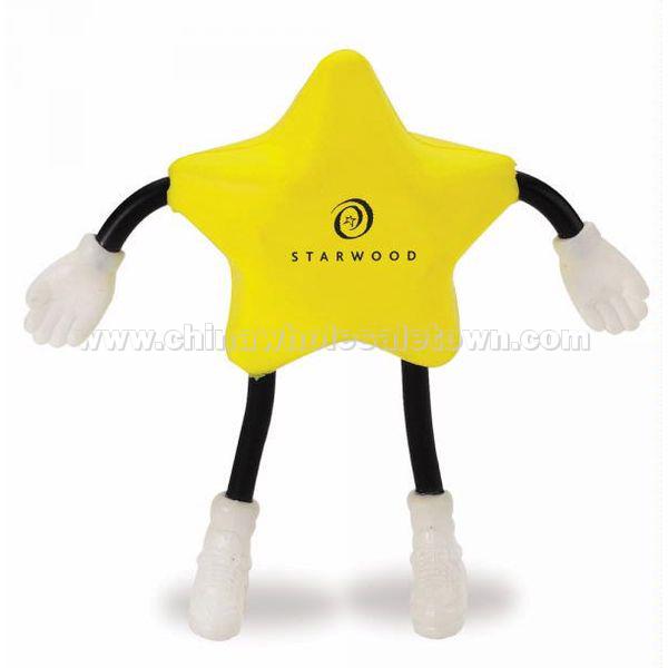 Star Figure Smiling Face Stress Reliever Balls