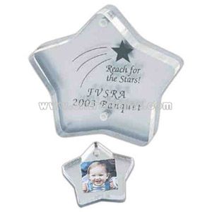 Star shaped photo frame/paper weight