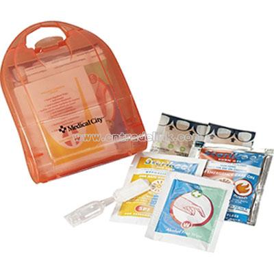 StaySafe 10-Piece Outdoor First Aid Kit - Red