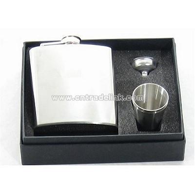 Steel Flask Gift Set