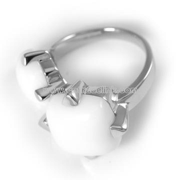 Sterling Silver Ring W/Agate